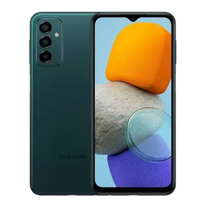 Smartphone Samsung Galaxy M23 5G 128GB Processador Snapdragon Tela 6.6" Dual Chip 6GB RAM Câmera Tripla + Selfie 8MP - Verde                