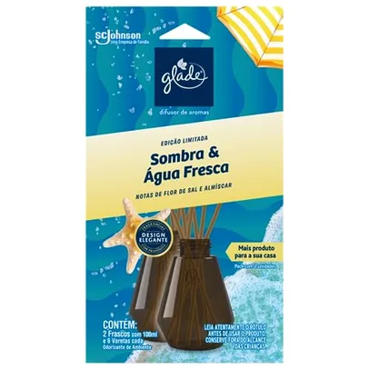 [REC][Uni R$7,99] 4x Glade Aromatizador de Ambiente Difusor Sombra e Agua Fresca 100ml 