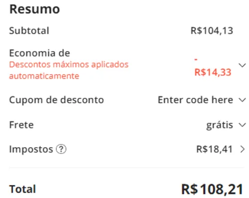 Imagem na descrição da promoção