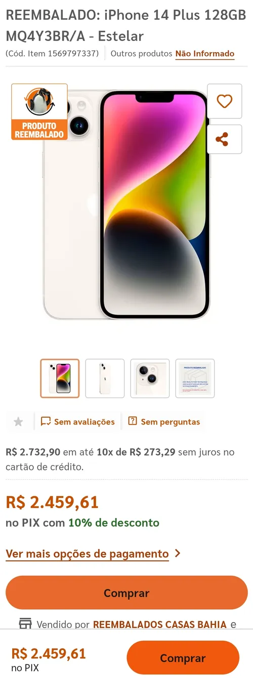 Imagem na descrição da promoção