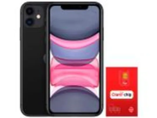 Smartphone iPhone 11 Apple 64GB Preto 6,1” 12MP iOS + Chip