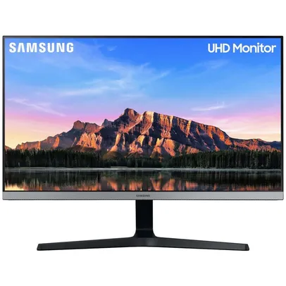 Monitor Samsung 28 UHD, UR55, Tela Plana, 60Hz, 4Ms, HDMI, FreeSync, HDR, Game Mode