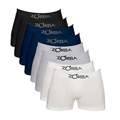 Kit 10 Cuecas Boxer Zorba Seamless com Algodão 781 (G)