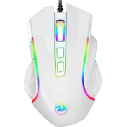 Mouse Redragon Gamer Griffin M607 RGB, 7200 DPI, 6 Botões, White