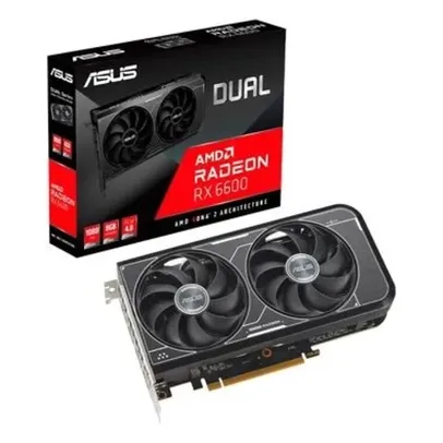 Placa de Vídeo RX 6600 8G-V3 Dual ASUS