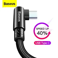 (Novos Usuários ) Cabo USB Tipo C 90º Baseus 1m | R$10