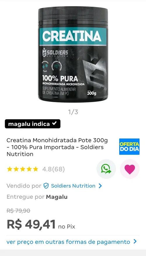 Imagem na descrição da promoção