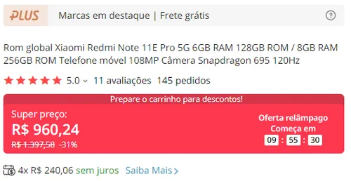 Imagem na descrição da promoção