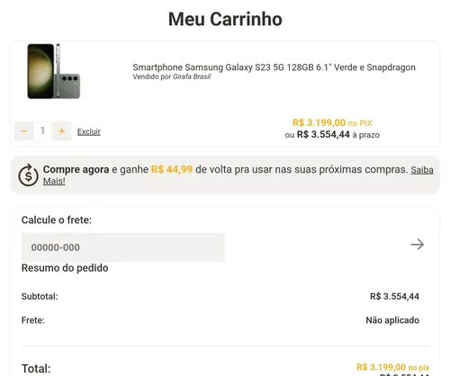 Imagem na descrição da promoção