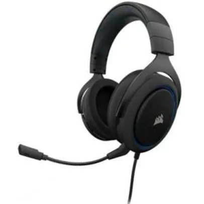 Headset Gamer Corsair P2 Stereo 2.0 Preto e Azul HS50 por R$ 200