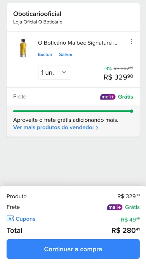 Imagem na descrição da promoção