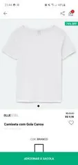 [Tamanho G e GG] Camiseta com Gola Canoa R$10