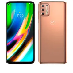 Smartphone Moto G9 Plus Ouro Rosê, com Tela de 6,8" | R$1478