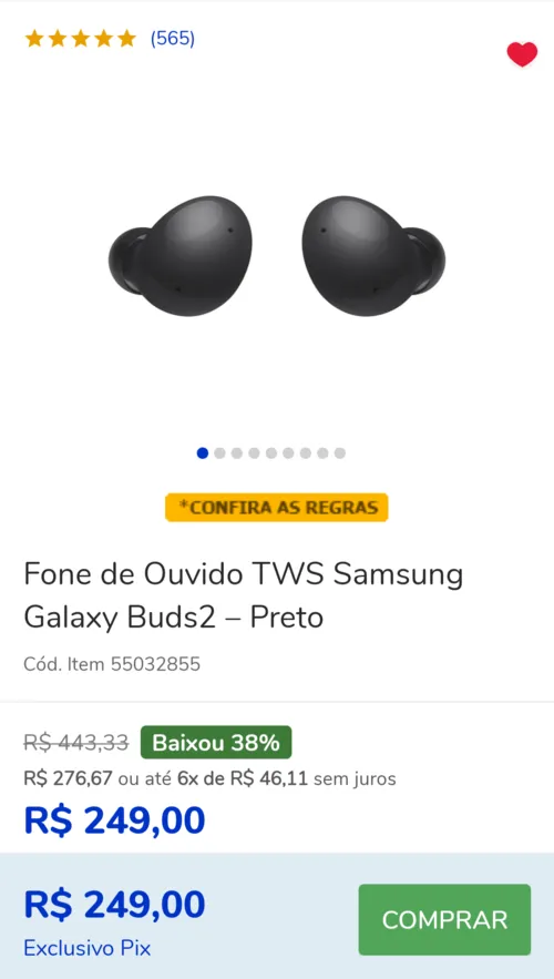 Imagem na descrição da promoção