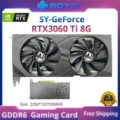 Placa de video RTX 3060Ti 8GB - SOYO