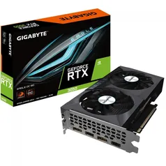 Placa de Vídeo Gigabyte NVIDIA GeForce RTX 3050 EAGLE OC 8G, LHR, 8GB, GDDR6, DLSS, Ray Tracing, GV-