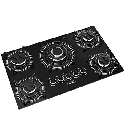 Cooktop 5 Bocas Itatiaia Preto Tripla Chama Central Bivolt