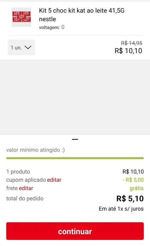 Imagem na descrição da promoção