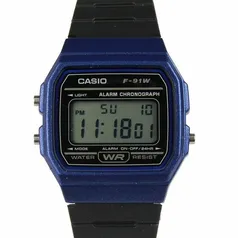 RELÓGIO CASIO UNISSEX VINTAGE DIGITAL F-91WM-2ADRF