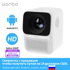 Projetor Wanbo T2 Max 1080 Led - Android 9.0