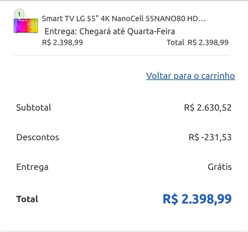 Imagem na descrição da promoção