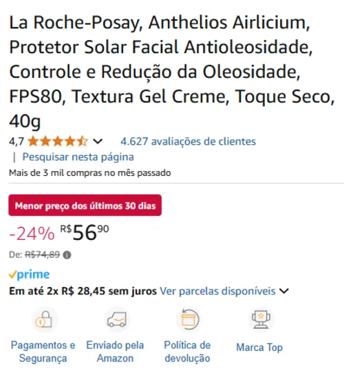 Imagem na descrição da promoção