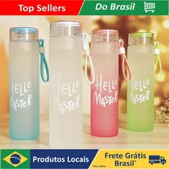 [BR/MOEDAS R$6,82] Garrafa Squeeze Fosca 500ml com Alça e Frases