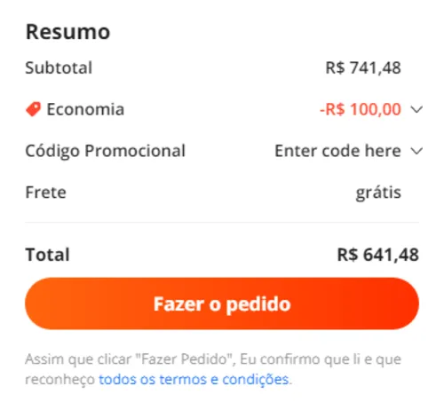 Imagem na descrição da promoção