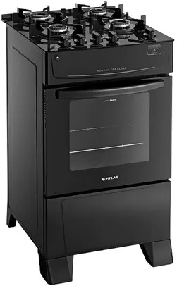 Saindo por R$ 689,9: Fogão Atlas 4 Bocas Mônaco Top Glass Automático Mesa de Vidro Forno 50L | Pelando