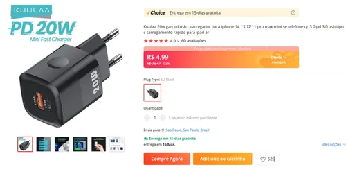 Imagem na descrição da promoção