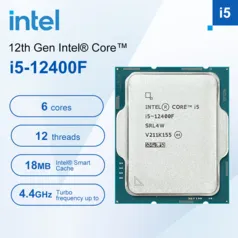 Processador Intel novo i5 12400F cpu i5 12400f 2.5 ghz 6 core 12 thread novo