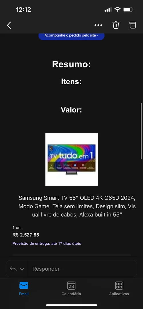 Imagem na descrição da promoção