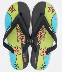 Chinelo com Tiras e Estampa Rider Scooby Doo!