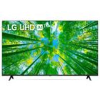 Smart TV LG 50 Polegadas LED 4K UHD, 3 HDMI, 2 USB, Wi-Fi, Bluetooth, HDR, ThinQAI, Smart Magic, Google, Alexa - 50UQ8050