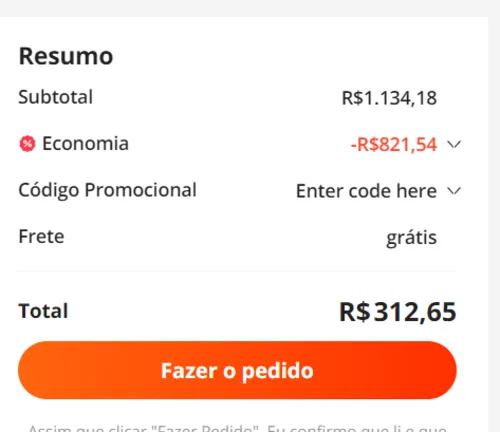 Imagem na descrição da promoção