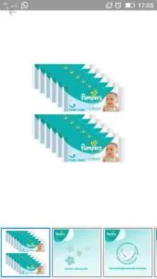 Lenço umedecido Pampers kit 12 unidades de 48