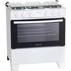 Fogão Atlas 5 Bocas Monaco Plus Automático Mesa Inox Forno 86,5L Bivolt 