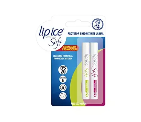 [PRIME][SUPER] Lip Ice Protetor Labial Soft Limonada e Framboesa FPS20