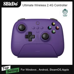 [taxa inclusa] 8bitdo Sem Fio 2.4g Joystick com base de carregamento e hall effect