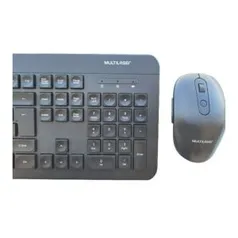 [Prime] Teclado e Mouse Sem fio Recarregável 2.4GHZ USB Preto Multilaser TC250 | R$ 200