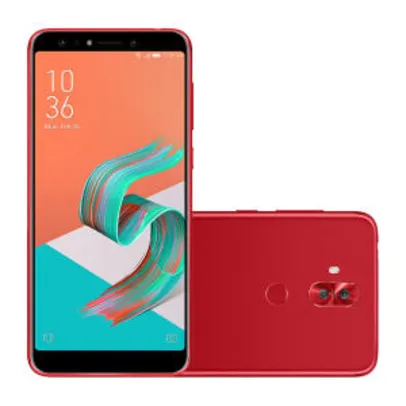 Smartphone Asus Zenfone 5 Selfie Pro 128GB Vermelho 4G Tela 6" Câmera 16MP Android Nougat 7.1.2