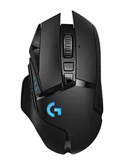 Mouse Gamer Sem Fio Logitech G502 LIGHTSPEED com HERO 16K, RGB LIGHTSYNC, Ajuste de Peso, 11 Botóes Programáveis, Compatível com POWERPLAY