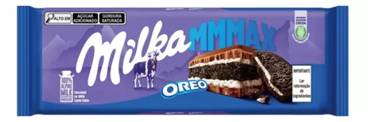 Milka oreo barra chocolate mmmax 300g