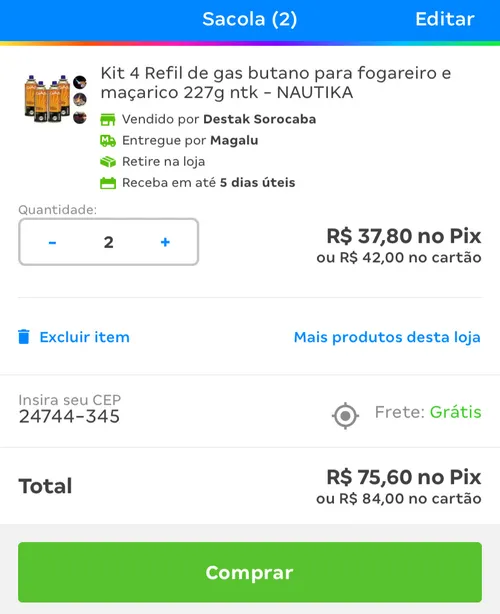 Imagem na descrição da promoção