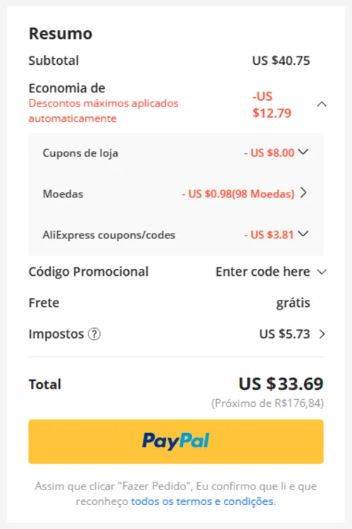 Imagem na descrição da promoção