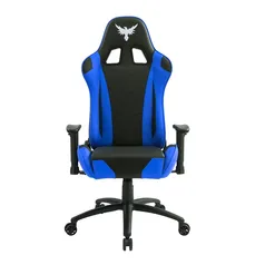 Cadeira Gamer Raven X-20, Até 150kg, com Almofadas, Braço 2D, Preta e Azul, Rodas 50mm, Trava de Inc