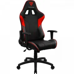 Cadeira Gamer ThunderX3 EC3, Suporta até 150Kg, Preta/Vermelha