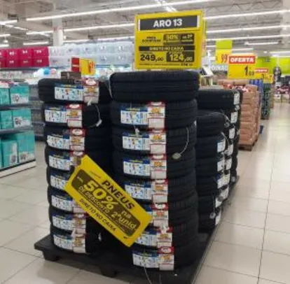 [apenas na loja fisica] Carrefour PENHA com todos os pneus com 50% de desconto na segunda unidade! Aproveite!