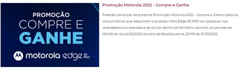 Imagem na descrição da promoção