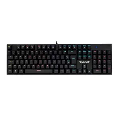 Teclado Mecanico Gamer TGT Sherman, Rainbow, ABNT2, Switch Azul, Preto, TGT-SHR-RBW01